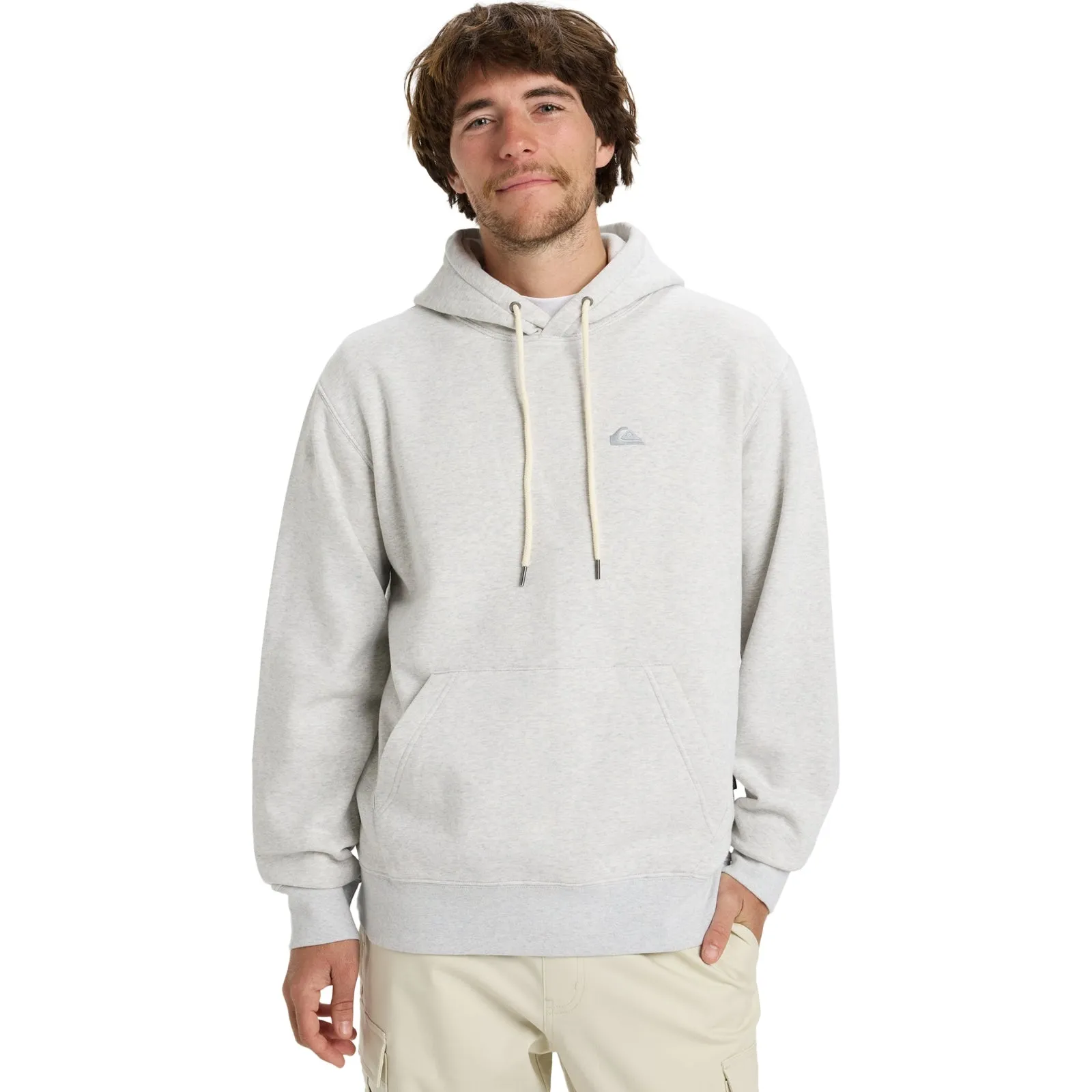 Tall Length Quiksilver Mens Salt Water Embroidered Hoodie