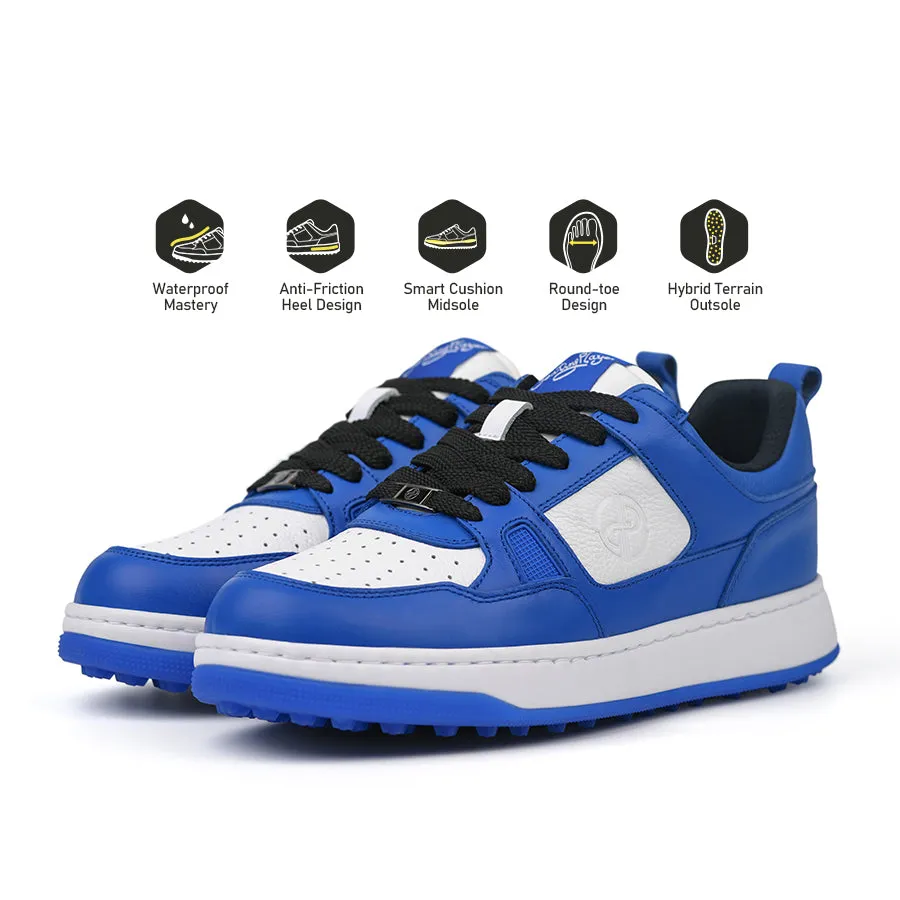 autumn season Ask Echo X Goating Player P101 Spikeless Golf Shoes / Blue