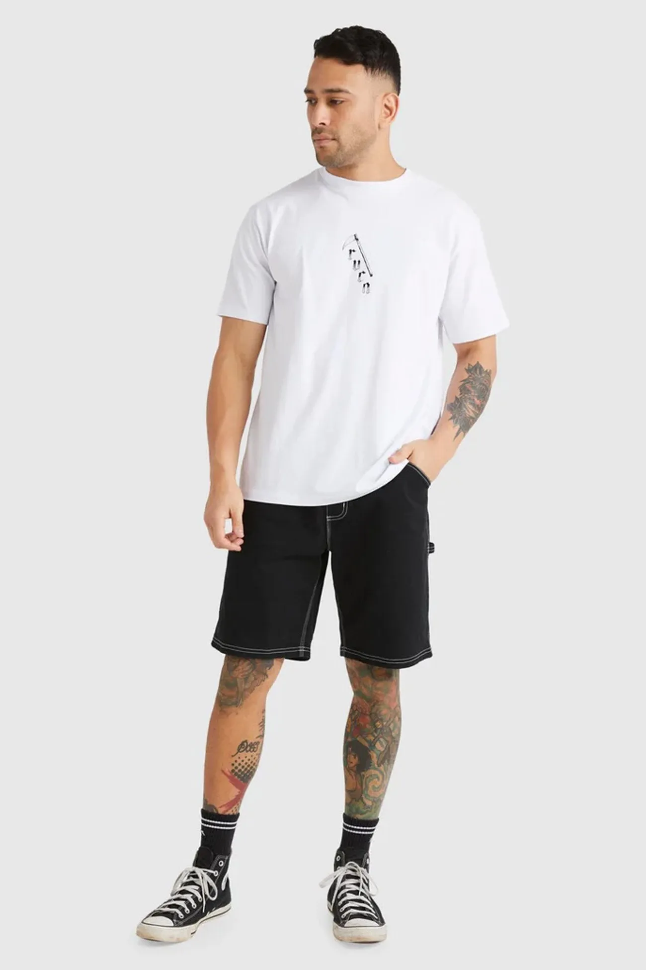 Americana Carpenter Short Black Travel Friendly