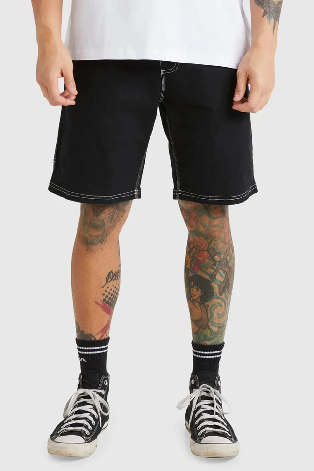 Wear Resistant Fabric finance industry Americana Carpenter Short Black