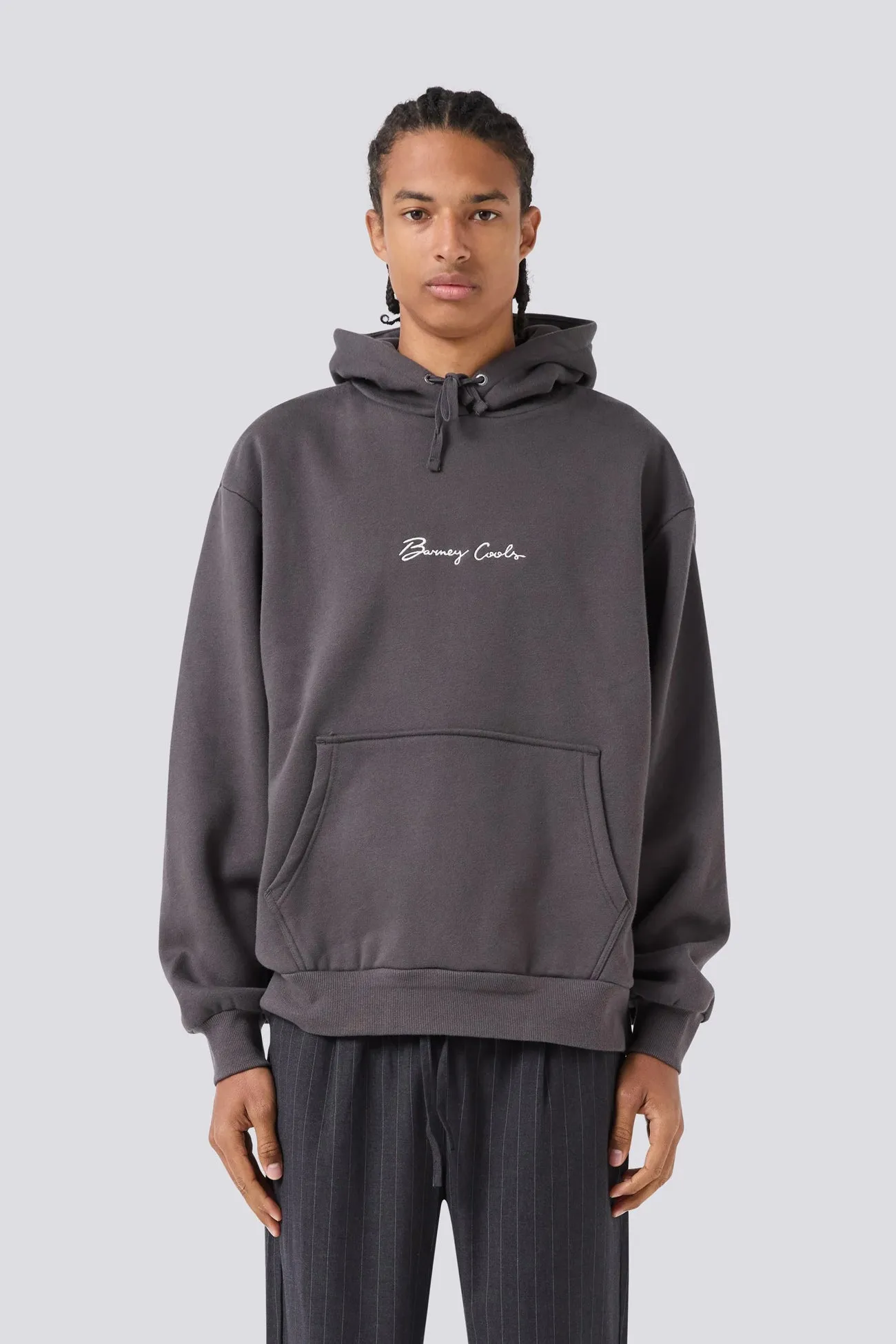 Street Layer Logo Hood Pigment Black