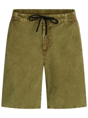 Men's Ribbed Short,Olive MultiPocket Design