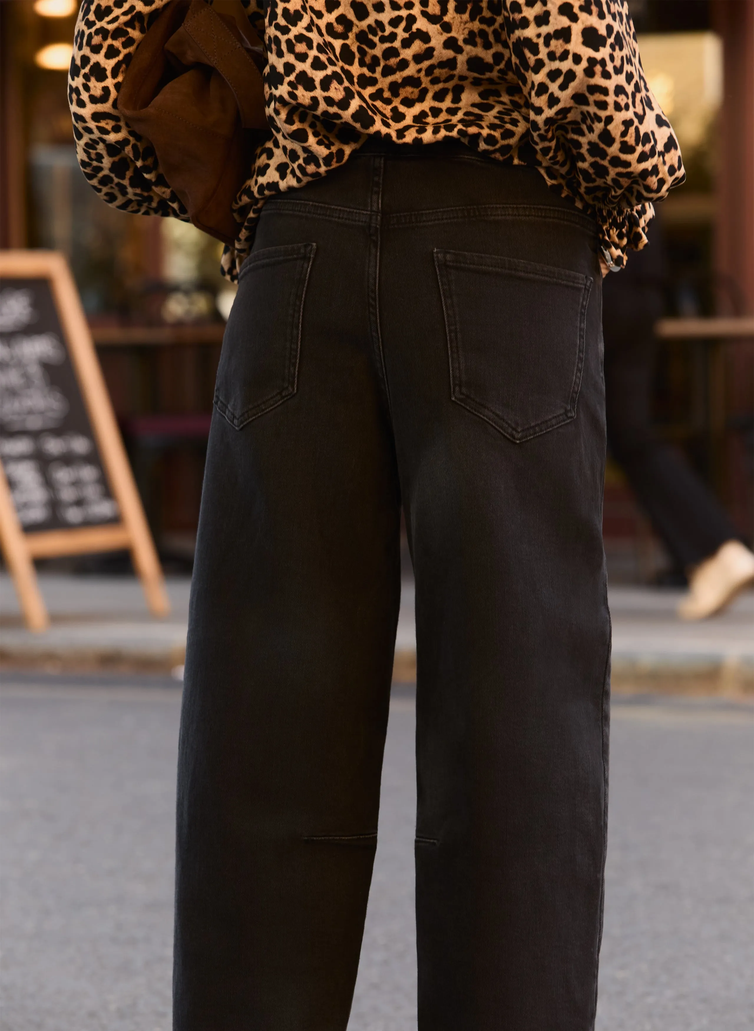 Nixi Organic Cotton Stretch Denim Barrel Jeans Core Fit