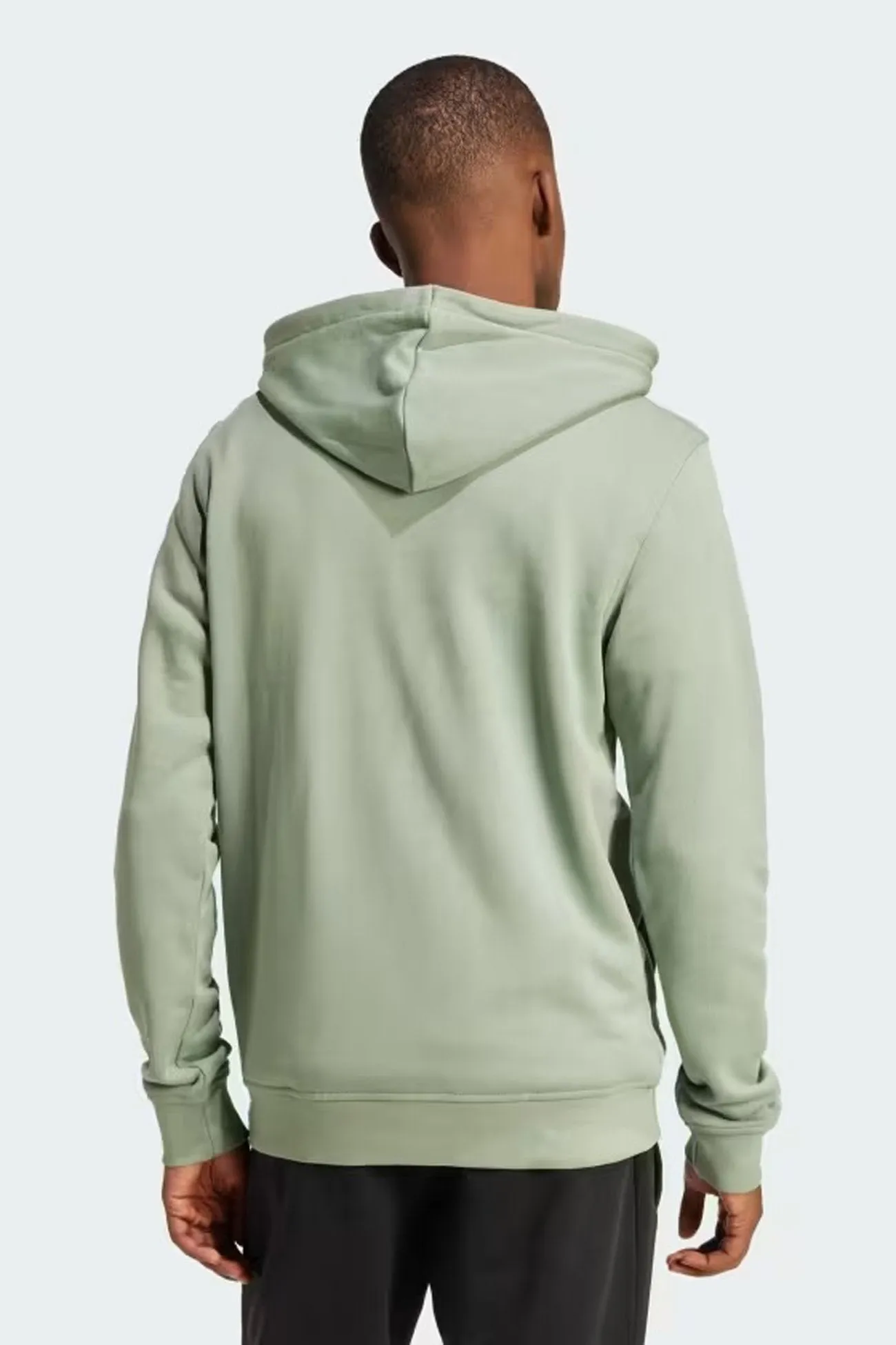 Essential Hoodie FT Silver Green Printed cycling suitable