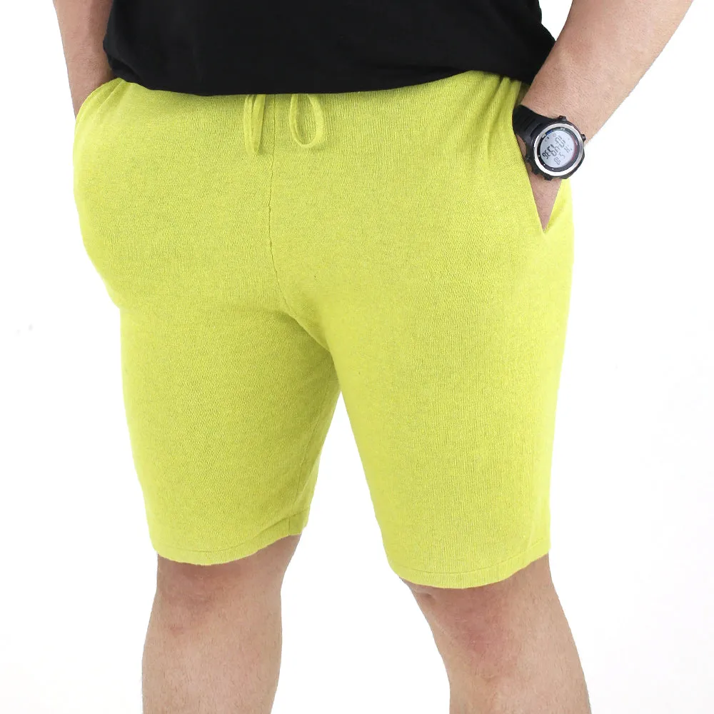 Men's Elastic Waist Short,Light Green Chill Breeze mid-rise