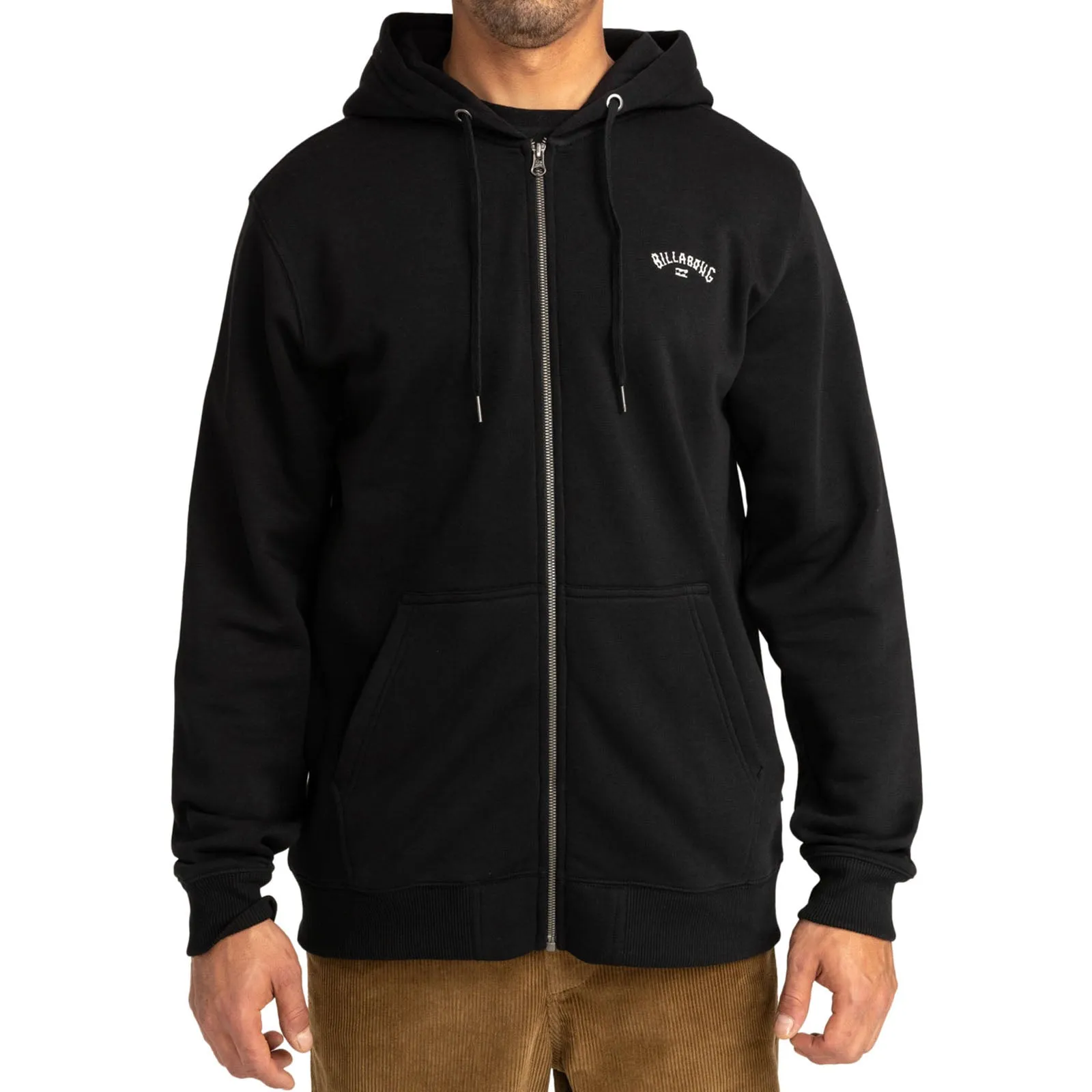 Billabong Mens Arch Zip Full Up Hoodie Hooded Jumper Sweatshirt Sweater Warm Simple Hoodie Casual Hoodie Style