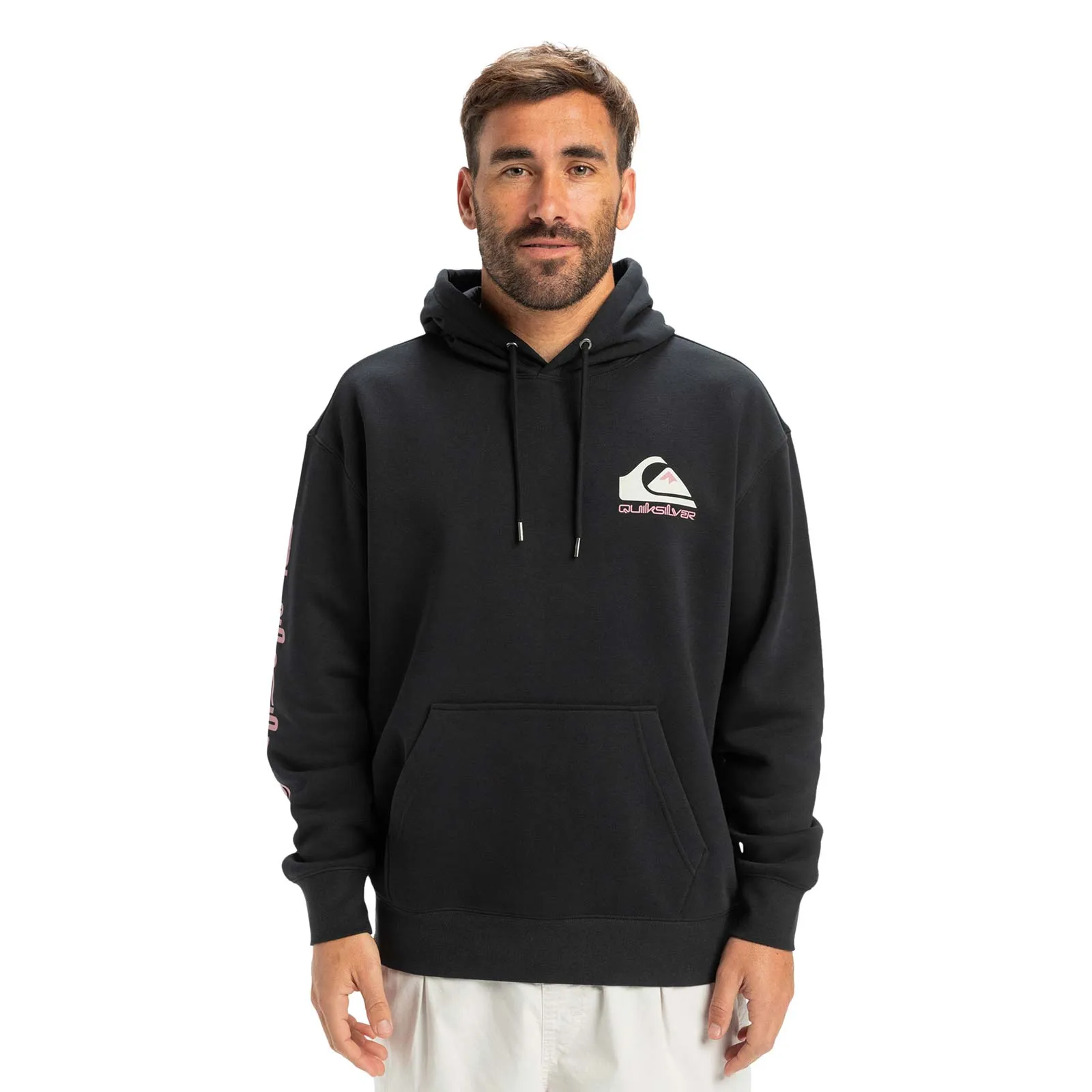 Sporty Style Premium Quality Quiksilver Mens Omni Logo Hood Hoodie