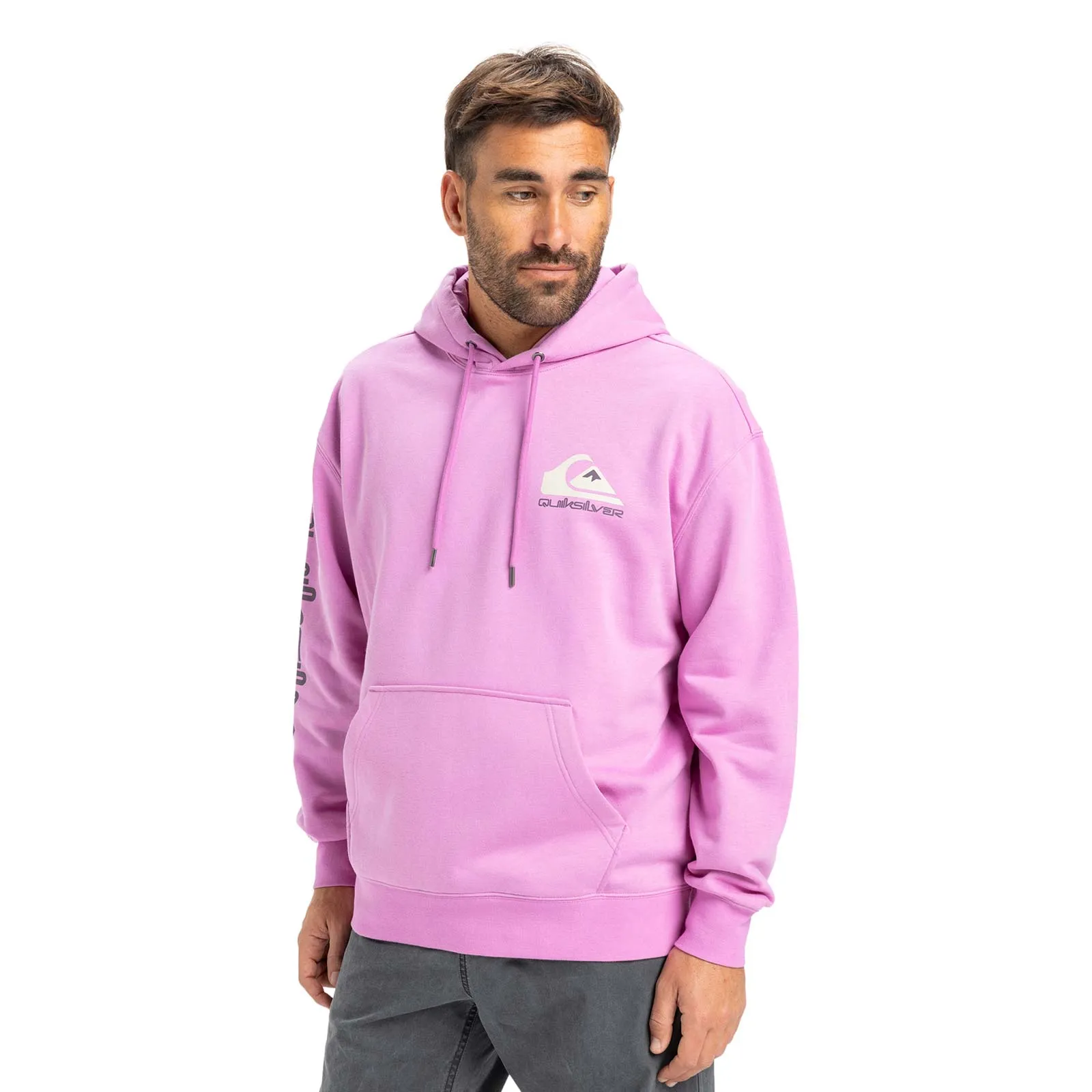 Quiksilver Mens Omni Logo Hood Hoodie Street Active