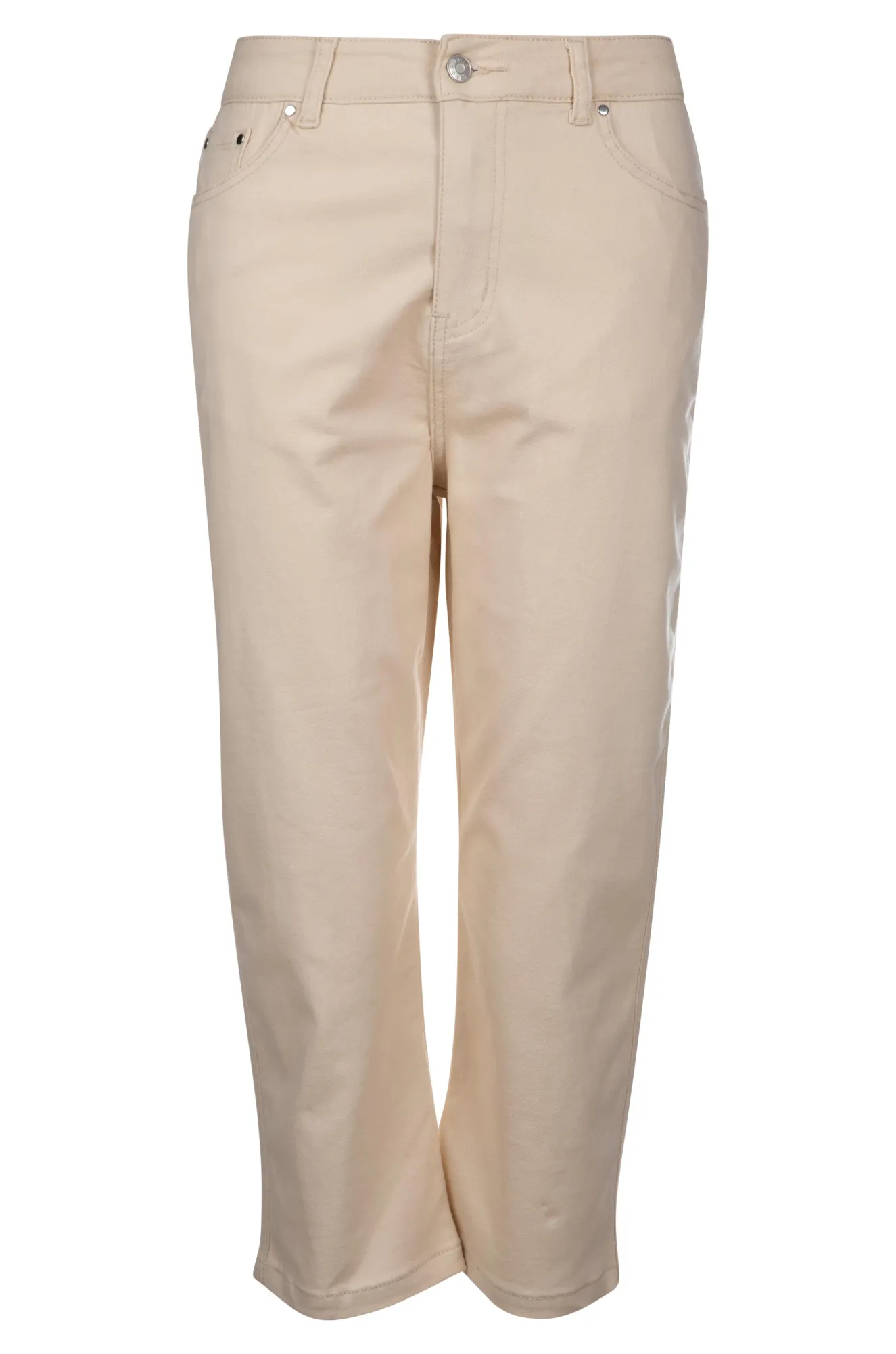 Stretch Cotton blend MId Calf Jeans | ECRU | 6923A1 Outfit Mix