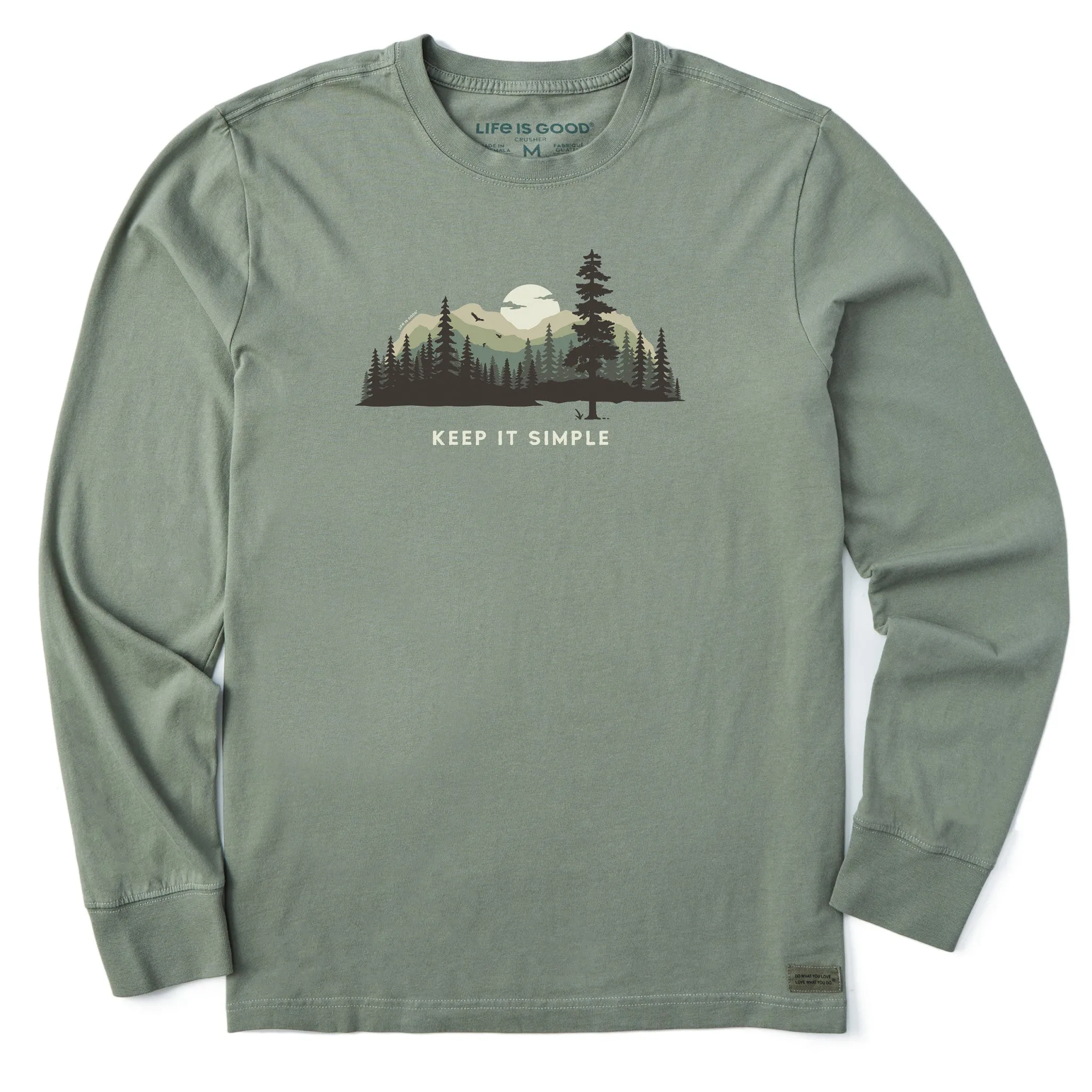 Long Sleeve Layering Options Men's Keep it Simple Evergreen Silo Long Sleeve Tee
