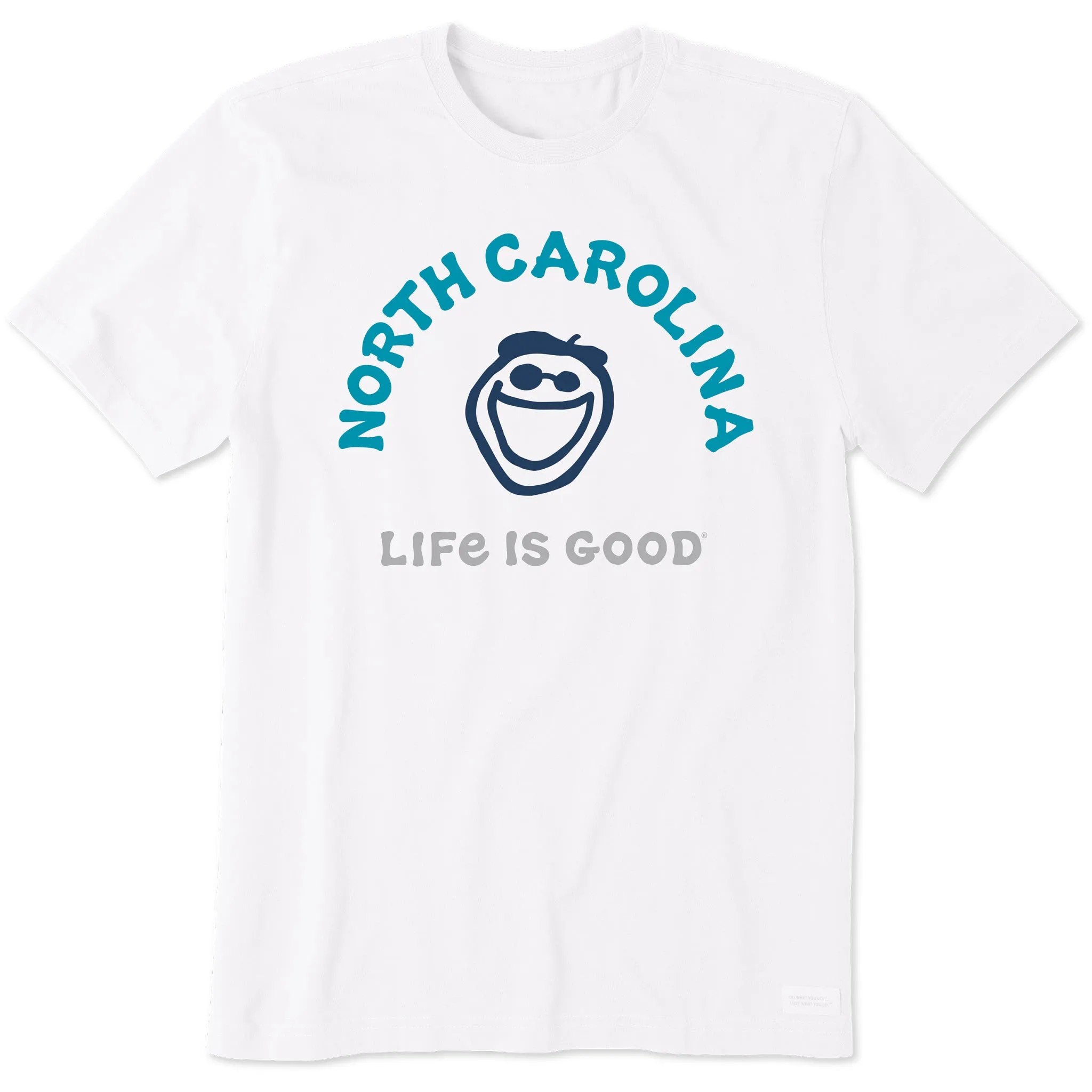 Men's Jake North Carolina Short Sleeve Crusher Tee Non Toxic Materials