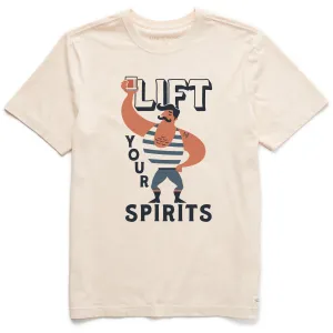 Men's Lift Your Spirits Short Sleeve Crusher Tee Fashion Comfort
