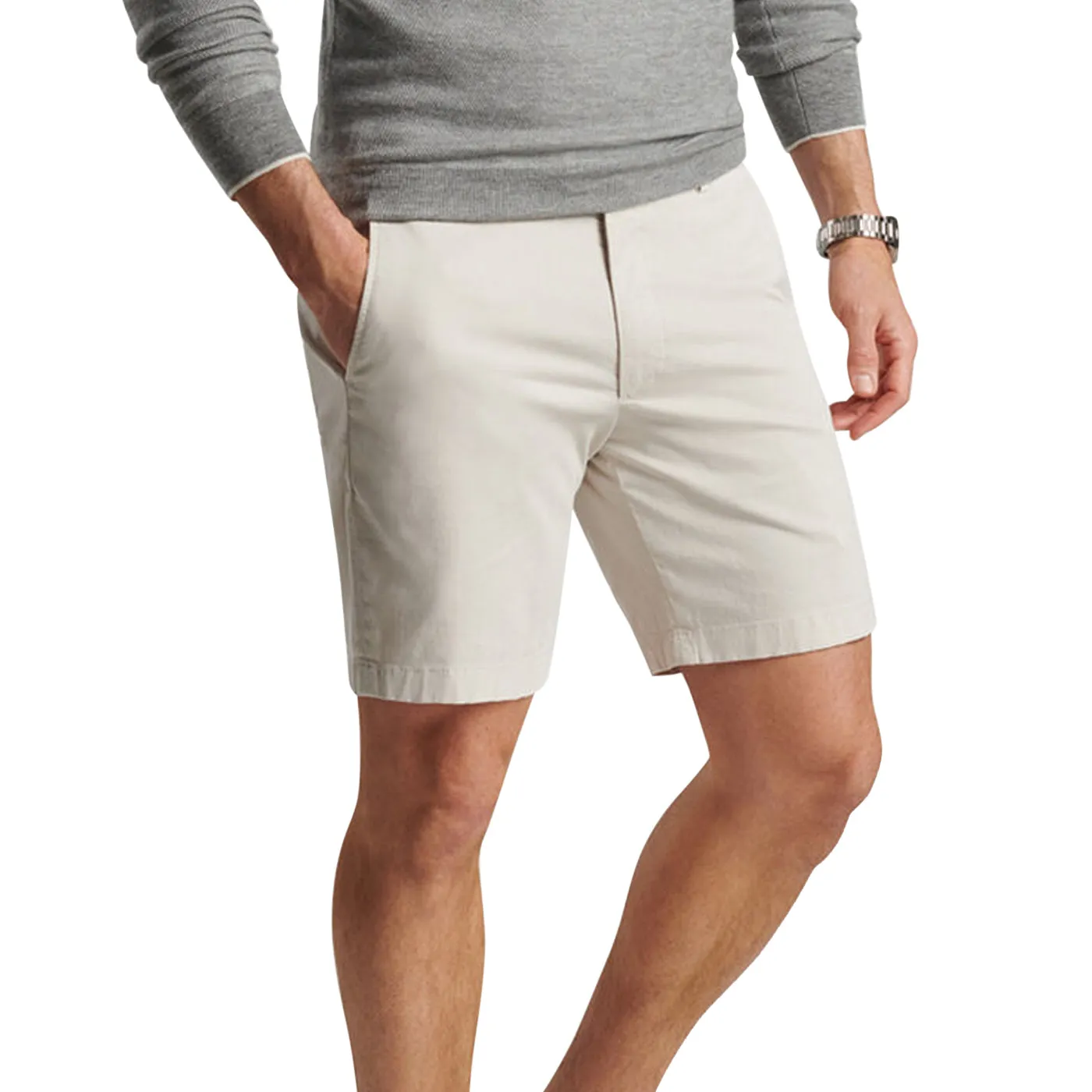 Peter Millar Concorde Garment-Dyed Golf Short - Stone fitness industry