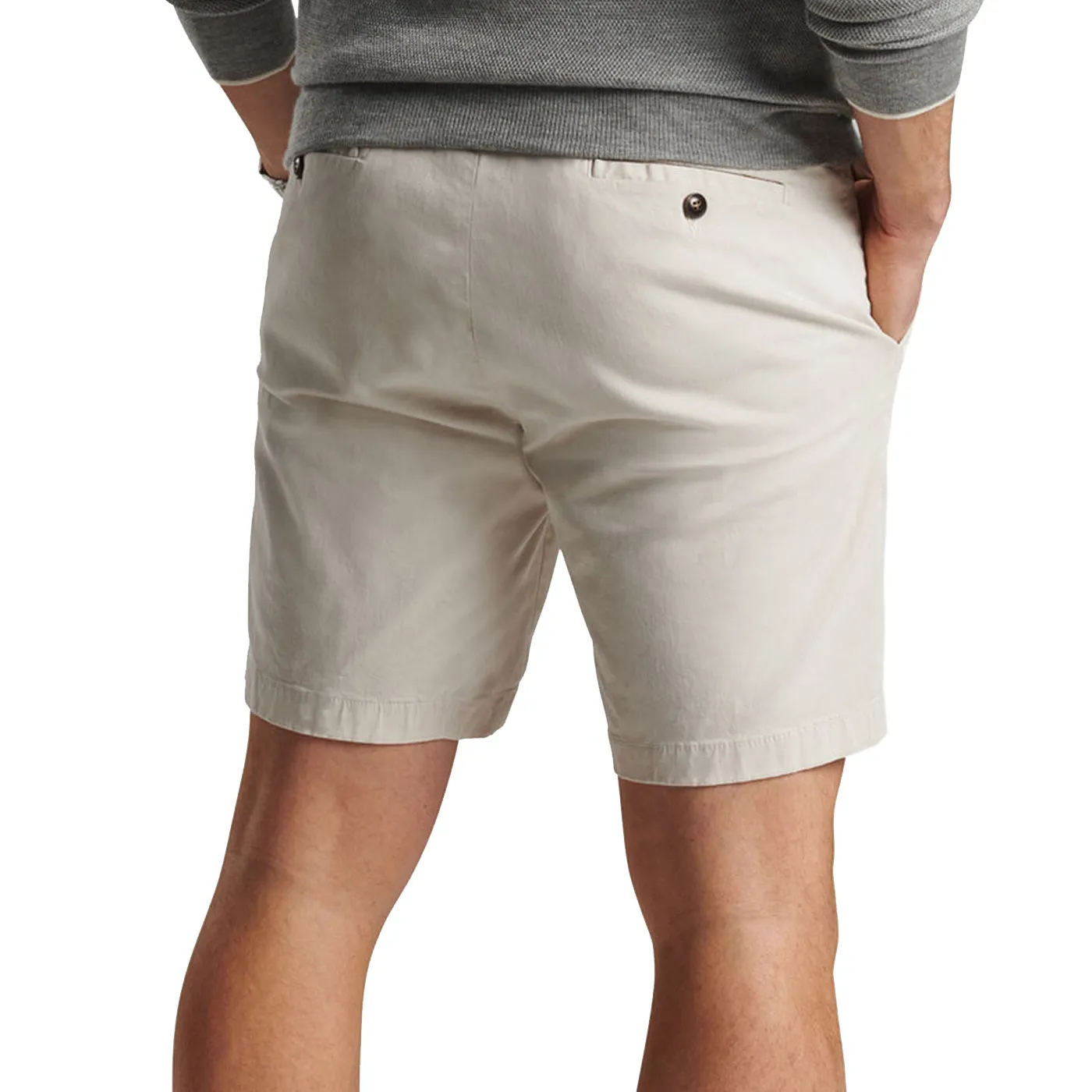 Peter Millar Concorde Garment-Dyed Golf Short - Stone Warm Day