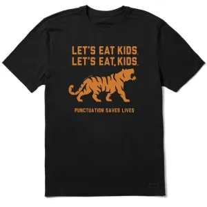 Men's Let's Eat, Kids Tiger Short Sleeve Crusher Tee Kids clothing