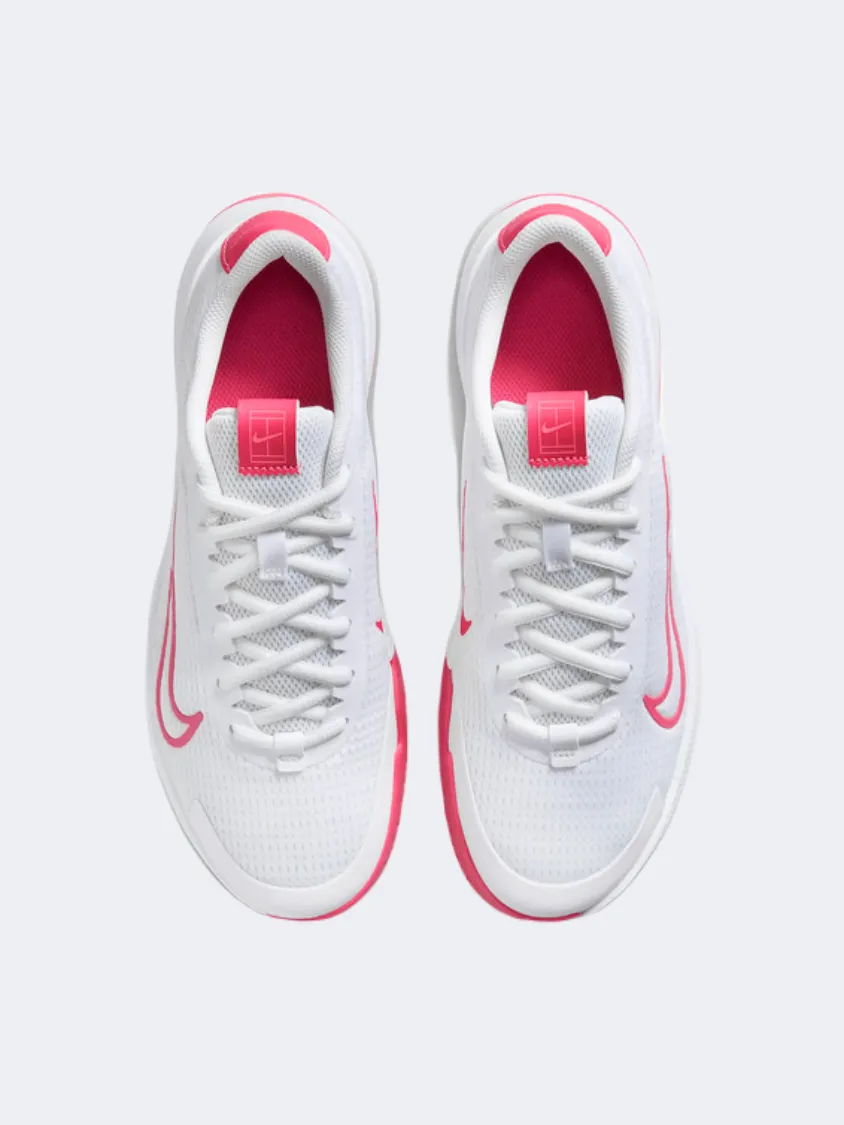 Flexible Torsion Bar Nike Vapor Lite 2 Hc Women Tennis Shoes White/Crimson
