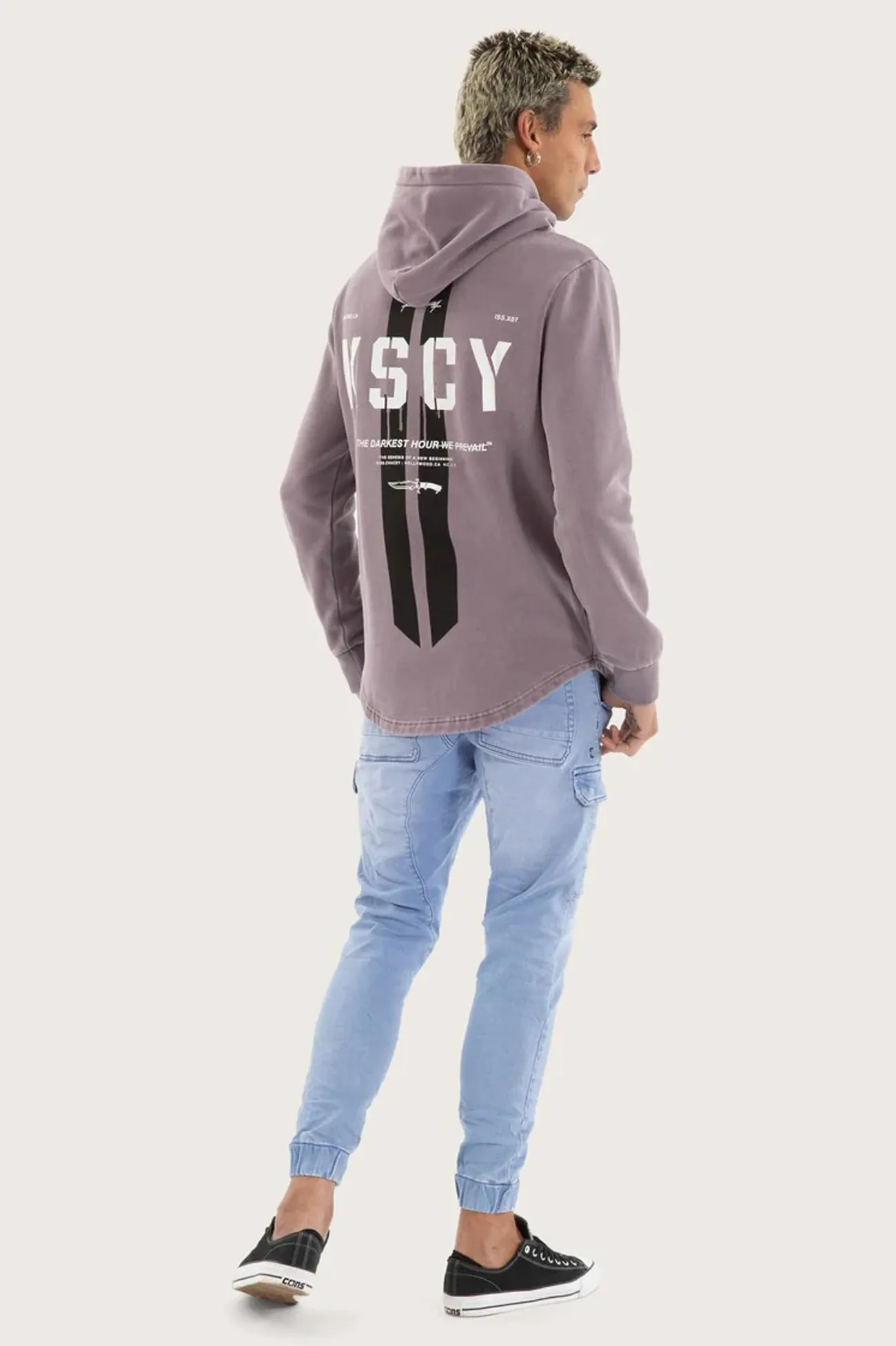 Promise Dual Curved Hoodie Pigment Grey Ridge Soft Hoodie