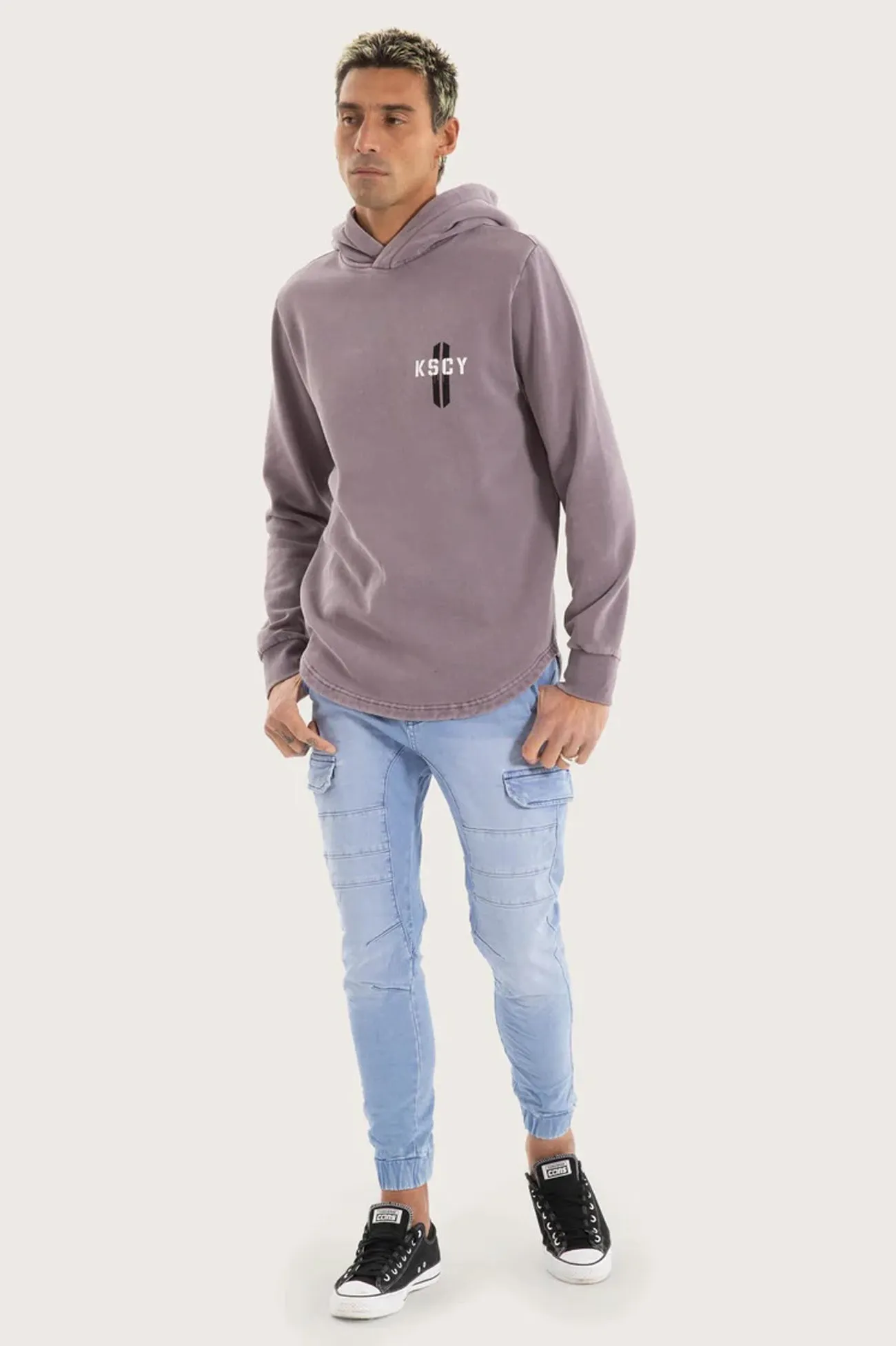 Promise Dual Curved Hoodie Pigment Grey Ridge appropriate for parties Affordable