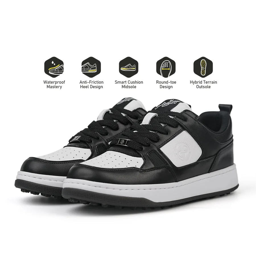 Turf Grip Beginner Friendly Ask Echo X Goating Player P101 Spikeless Golf Shoes / Black