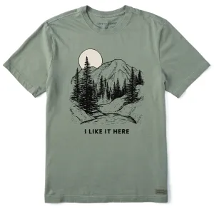 Men's I Like it Here Take it Outside Mountains Short Sleeve Tee MoistureWicking Technology