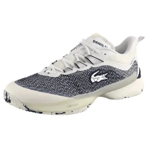 Lacoste Men's AG-LT23 Ultra Medvedev - Off White/Navy Shock Absorbing Heel Stabilizer
