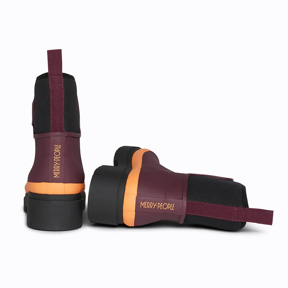 Tully Rain Boot in Plum from Merry People Seamless Comfort Morning Walk