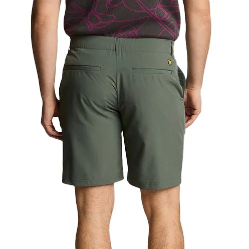 Athletic Silhouette All Season Wear Lyle & Scott 5 Pocket Golf Shorts - Cactus Green