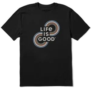 Men's Life is Good Karma Short Sleeve Crusher Tee Relaxed Waistband Round neck simplicity