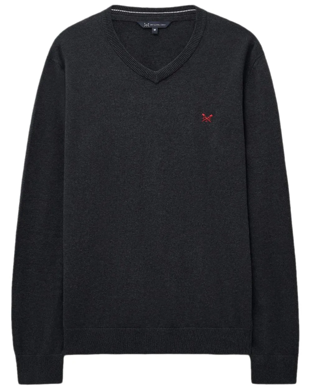 Crew Clothing Mens Organic Cotton V Neck Jumper Comfort sleepwear Relaxed Wear