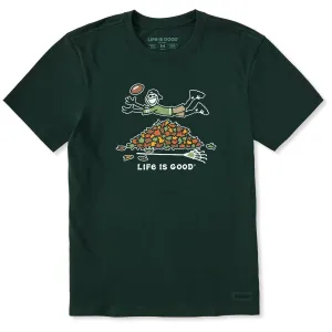 Men's Jake Rake Football Short Sleeve Crusher Tee Modern and Soft