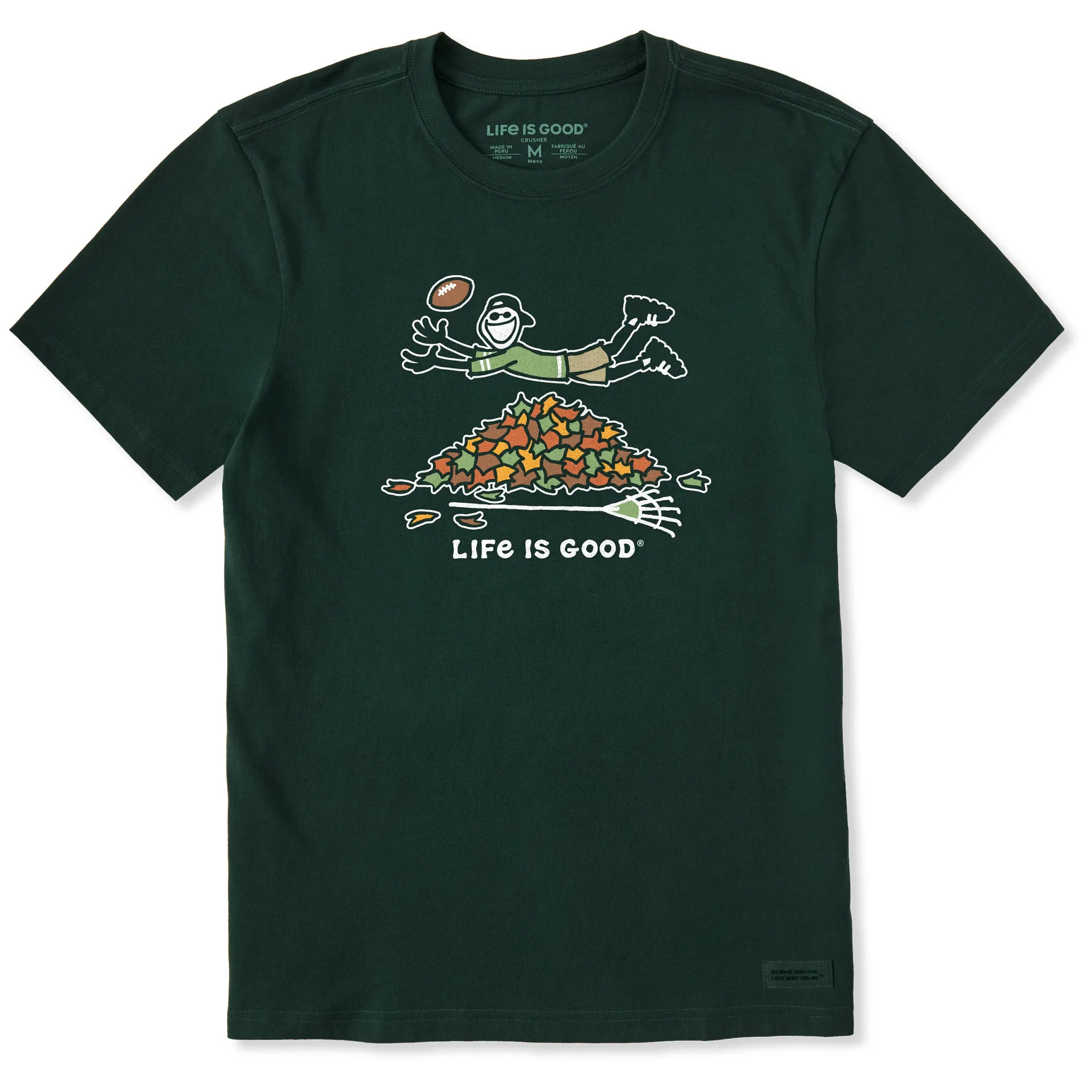 Classic Smart Men's Jake Rake Football Short Sleeve Crusher Tee