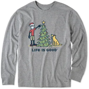 Men's Jake and Rocket Tree Trimming Long Sleeve Crusher Tee Relaxed fit wear Essential Fit