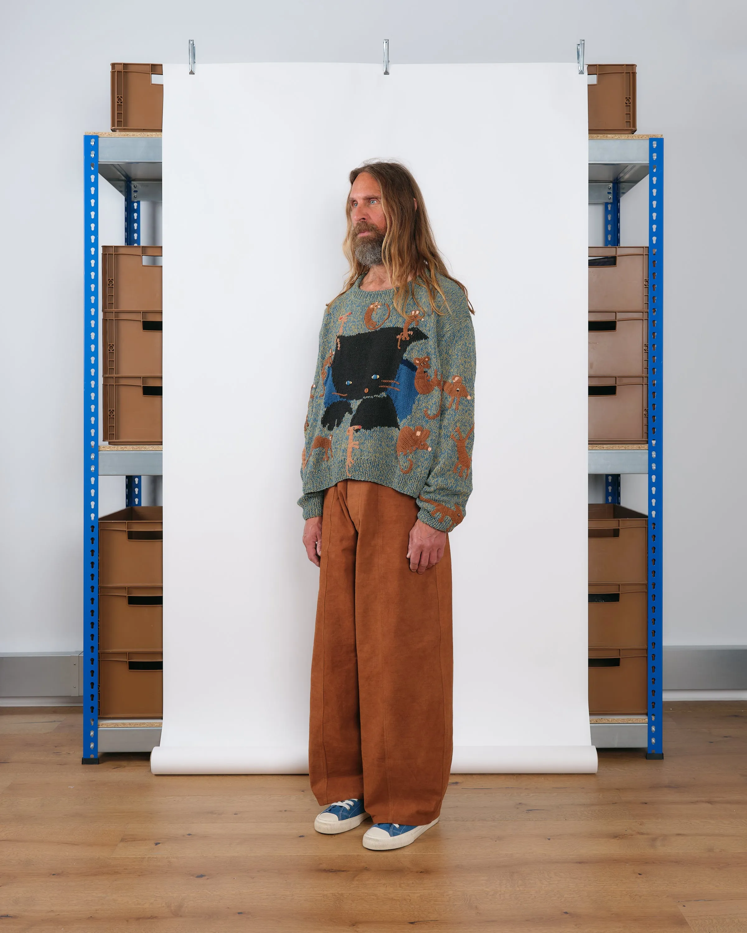 Office Trend Piper Knit Jumper - Green Friends