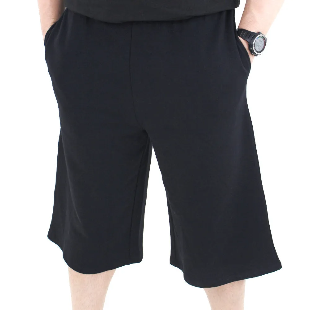 warm weather Athletic Look Men's Graphic Back Cotton Short,Black