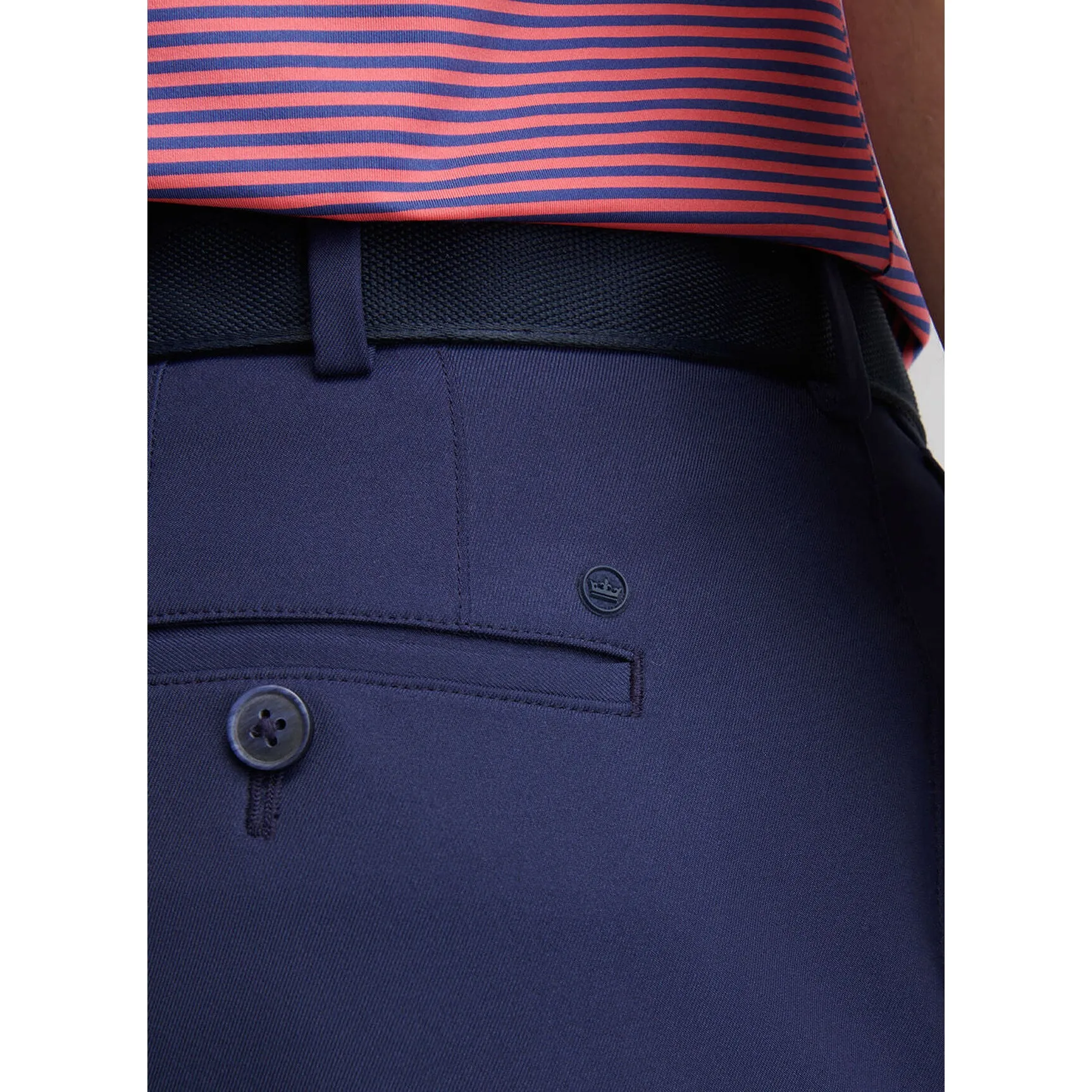 Anti Snag Fabric Peter Millar Salem Performance Golf Shorts - Navy