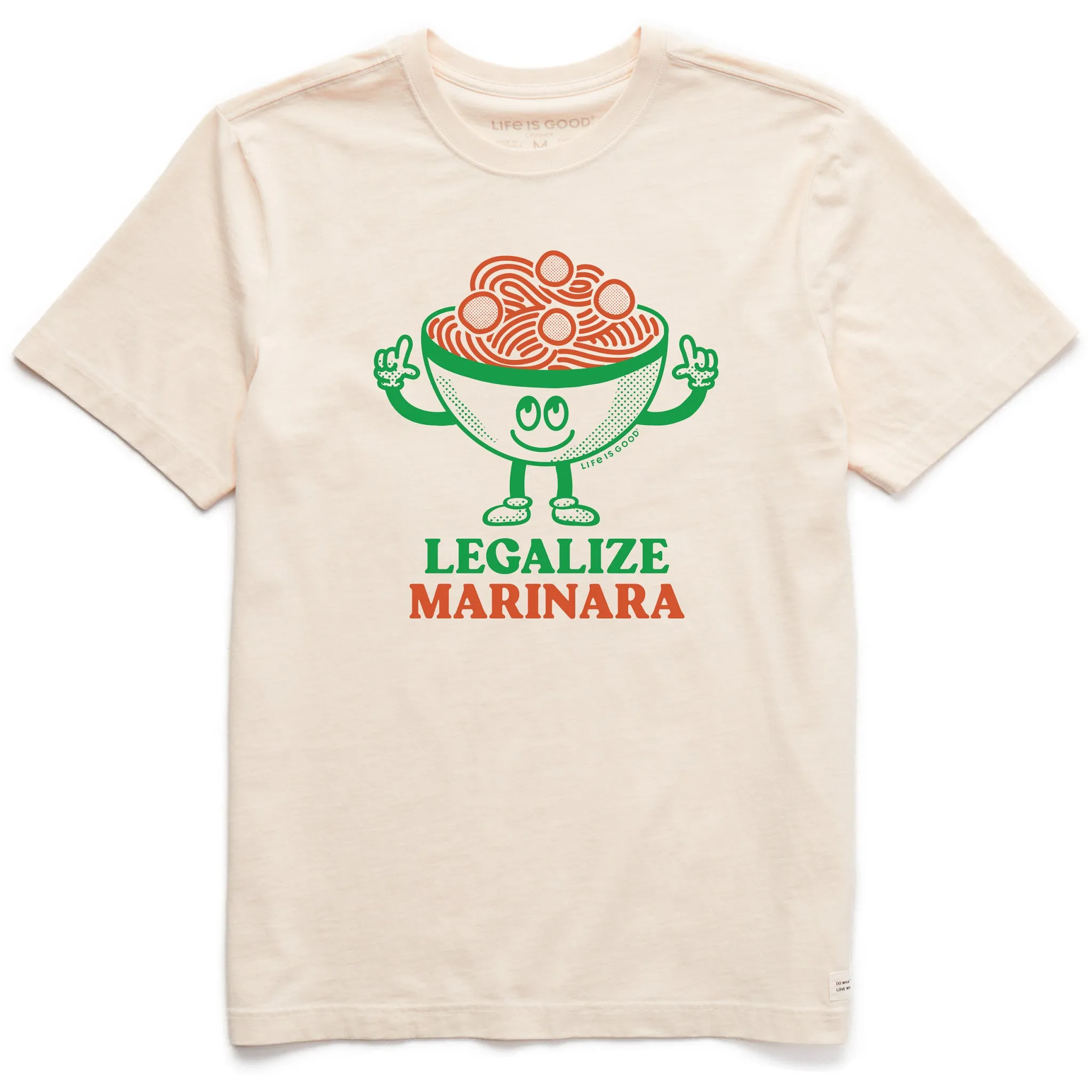 Layering Wear Men's Legalize Marinara Short Sleeve Crusher Tee