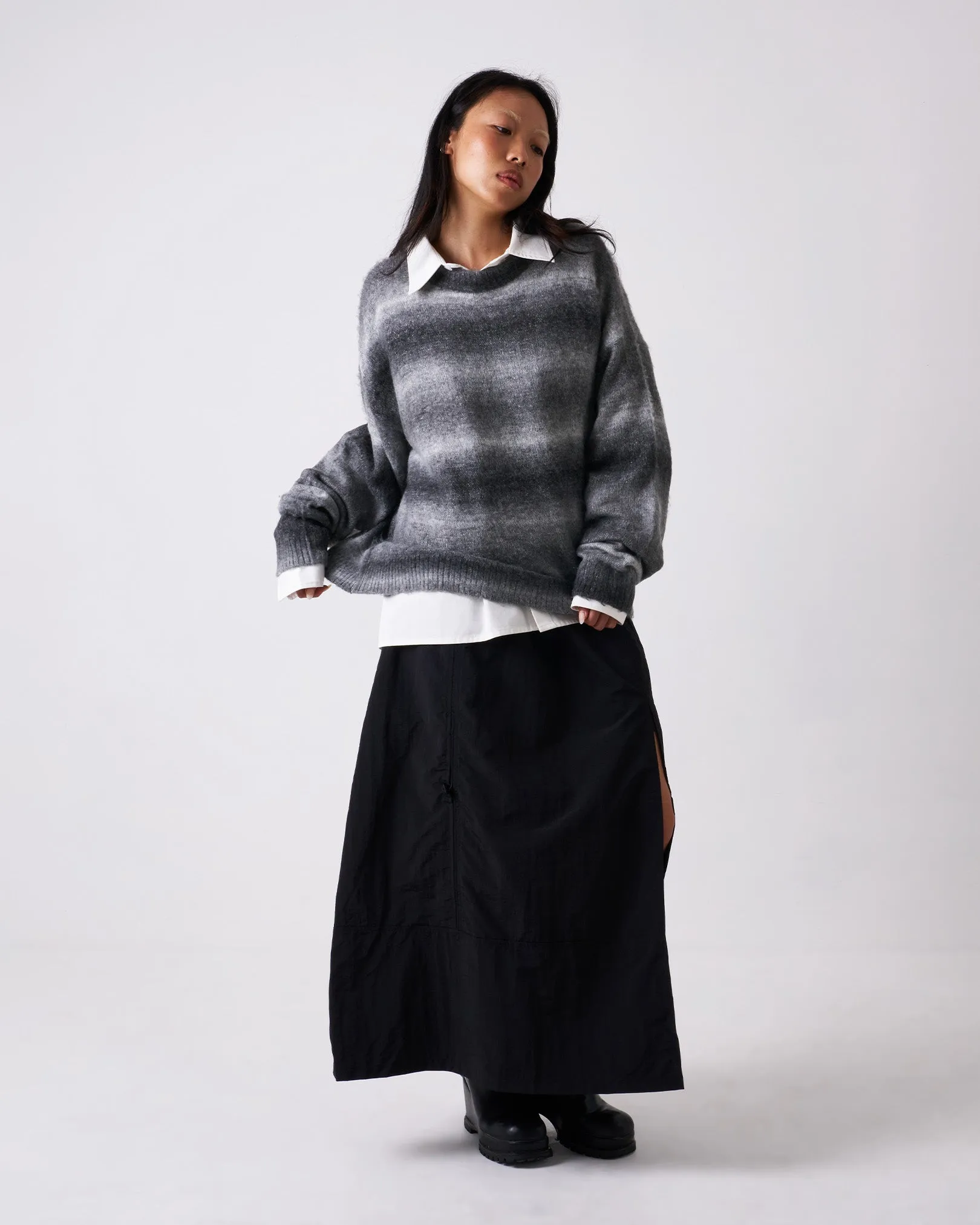 Soft Layer Ombre Knit Sweater