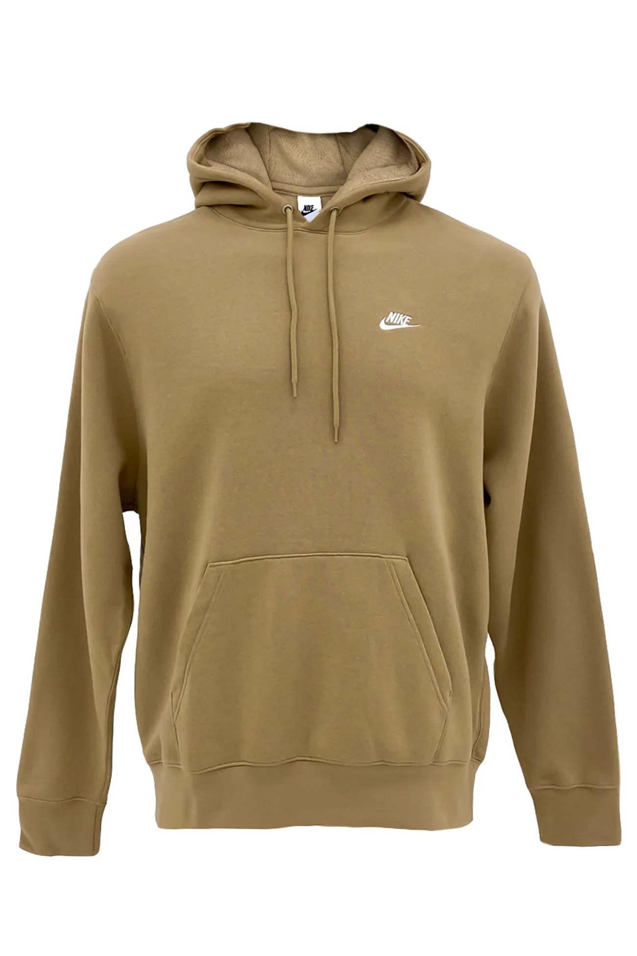 Nike Club BB Pullover Fleece Hoodie Parachute Beige Comfortable For Walking Denim