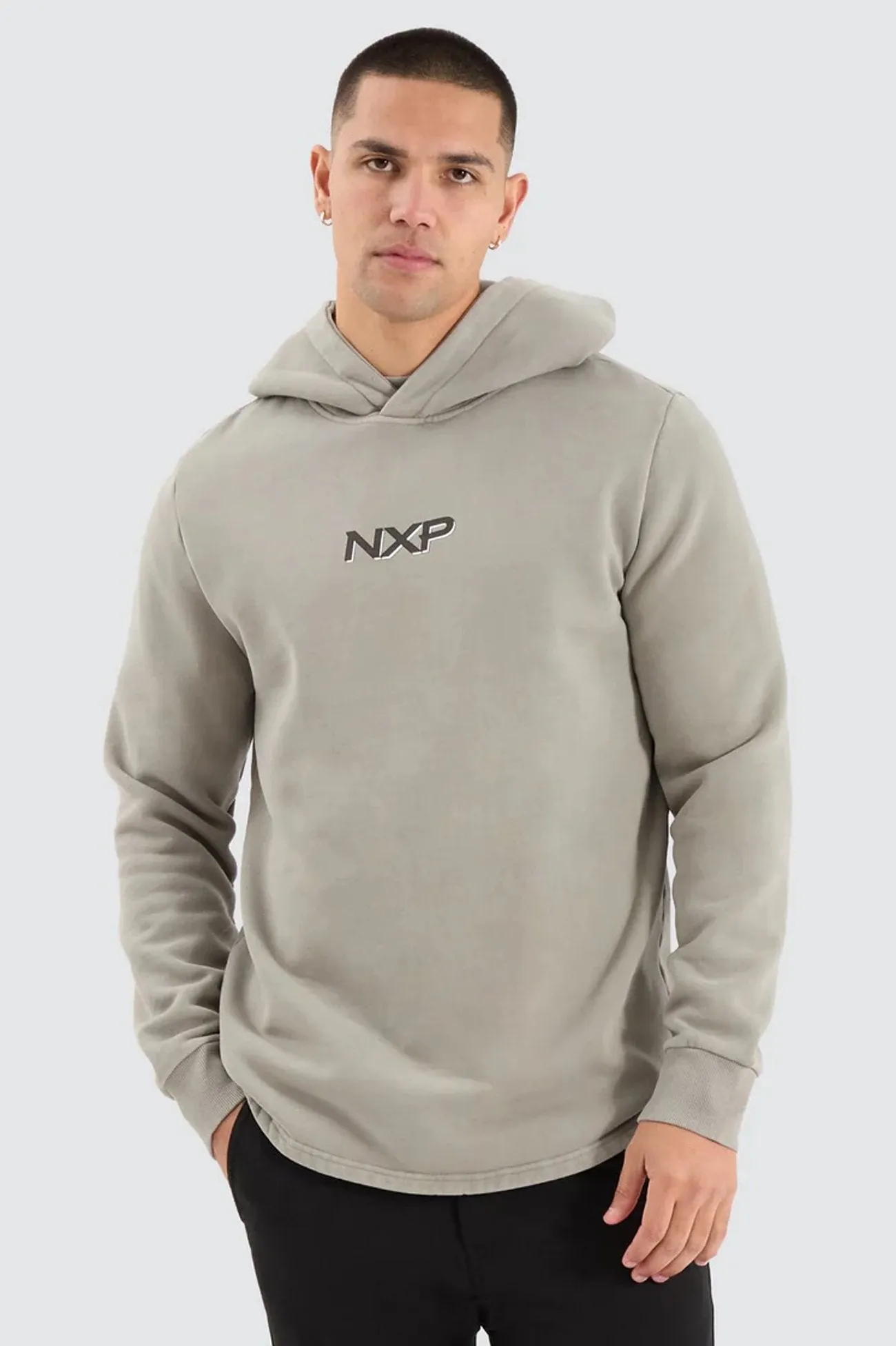 Opium Dual Curved Hoodie Pigment Shadow active top