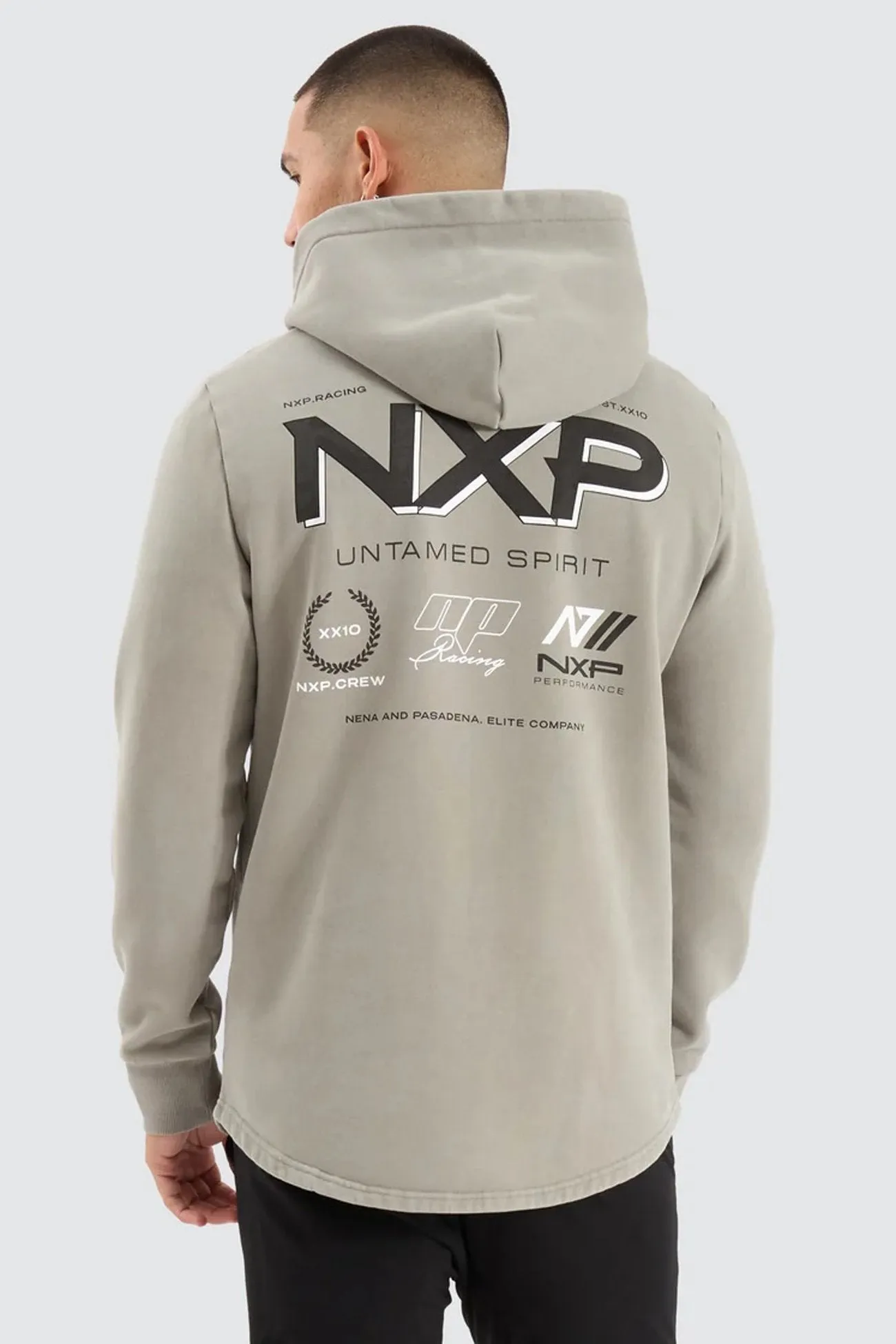 Opium Dual Curved Hoodie Pigment Shadow Timeless Active Classic Fit