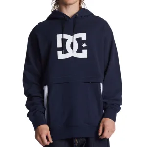 DC Shoes Mens Bandwidth Pullover Hooded Sweatshirt Hoodie - Navy Blazer Lightweight Comfort Sports Wear