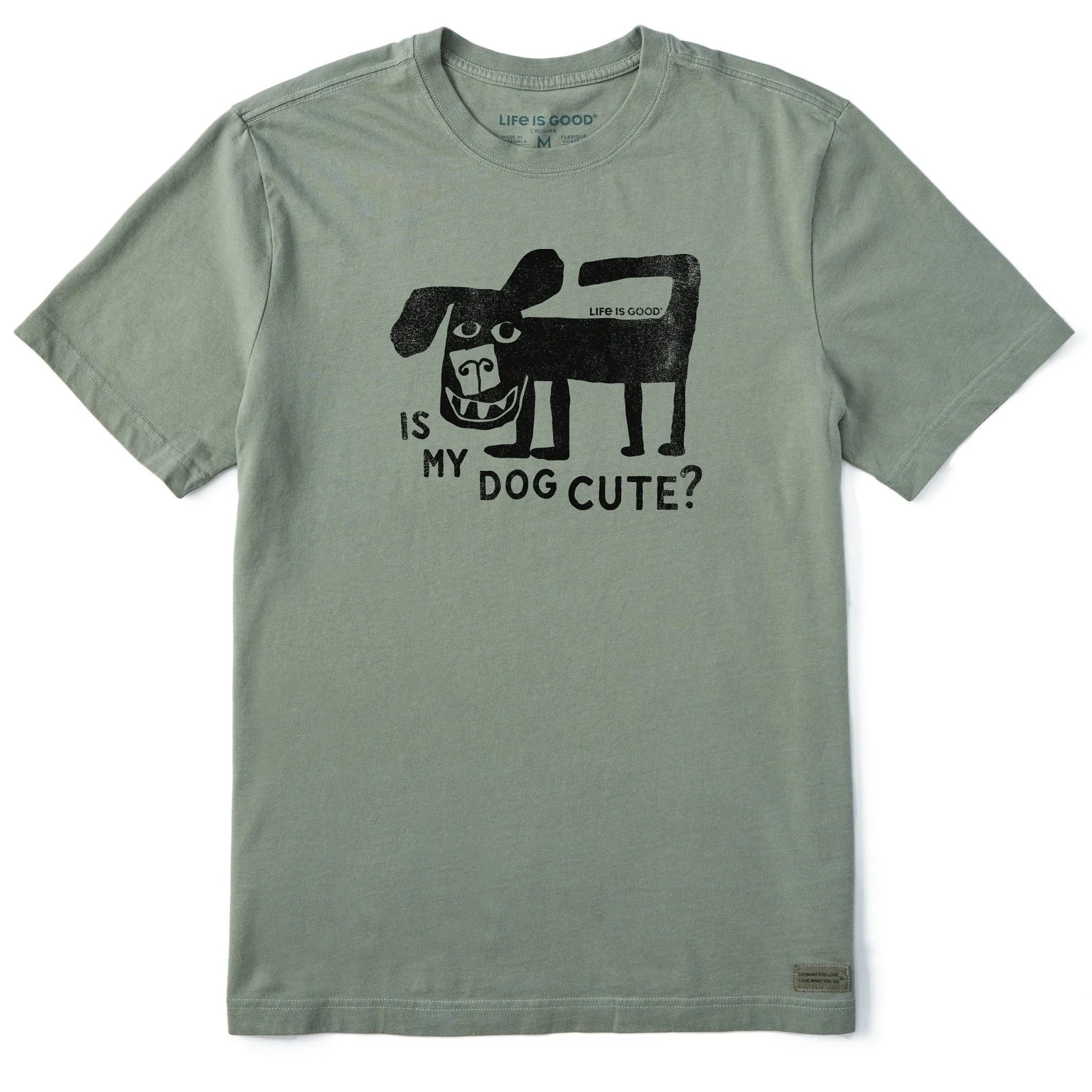 Men's Is My Dog Cute? Short Sleeve Tee Moisture Management Fabric