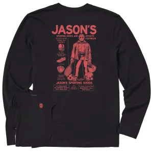 Men's Jason's Sporting Goods Long Sleeve Crusher Tee Heathered Texture TaglessDesign