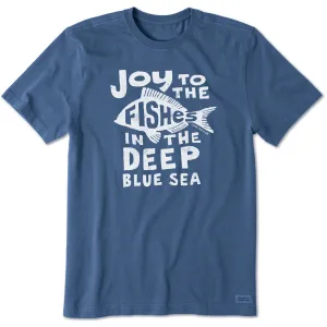 Men's Joy to the Fishes Short Sleeve Tee Perfect for Any Outfit