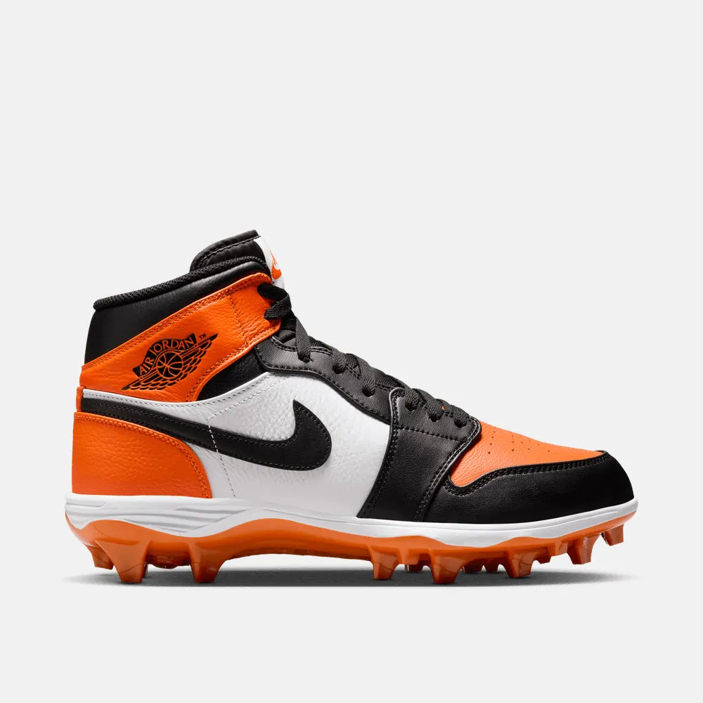 Men's Jordan 1 Mid TD Football Cleats Quick Drying Airport Travel