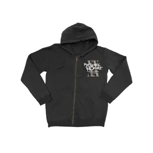 Modern Relaxed Trendy Basics The Black Parade Tour Zip Hoodie