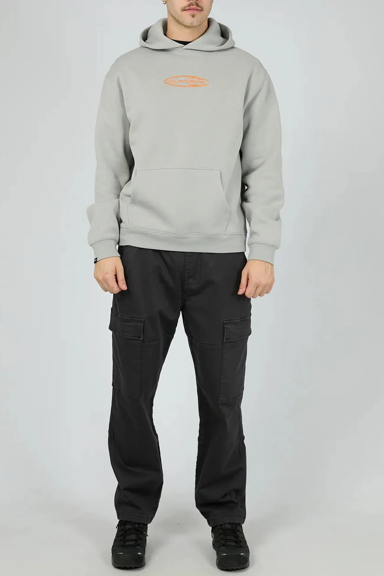 Supernova Hoodie Grey Cotton Blend