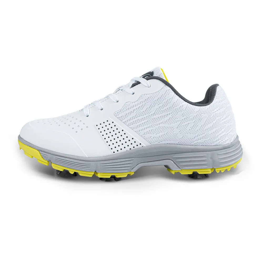 Comfort Breeze LaceUp Ask Echo G615 Men's Professional Spikes Golf Shoes / White