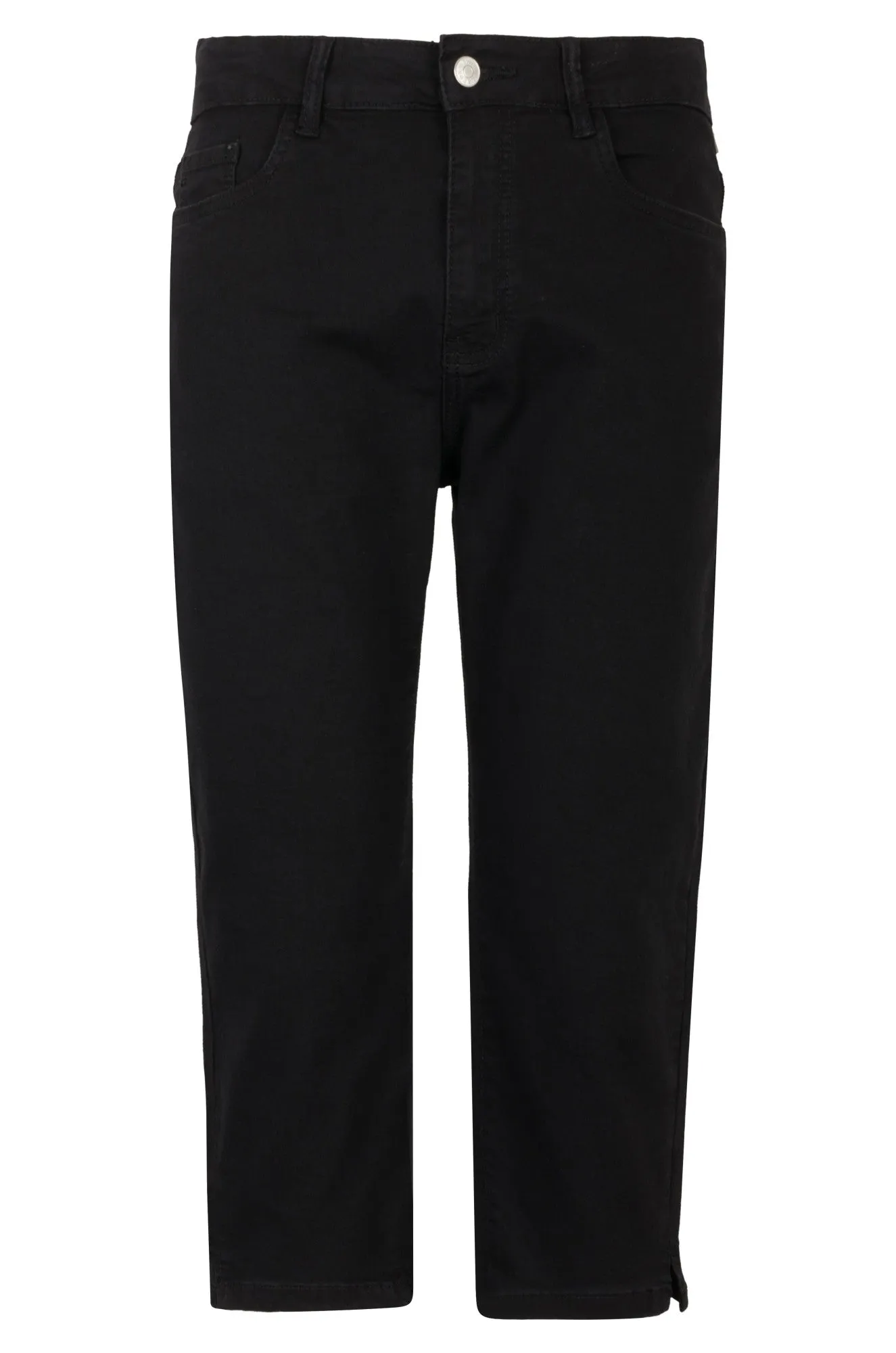 Clean Lines Twin Lakes Denim Mid Calf Jeans | Black | 6504A1