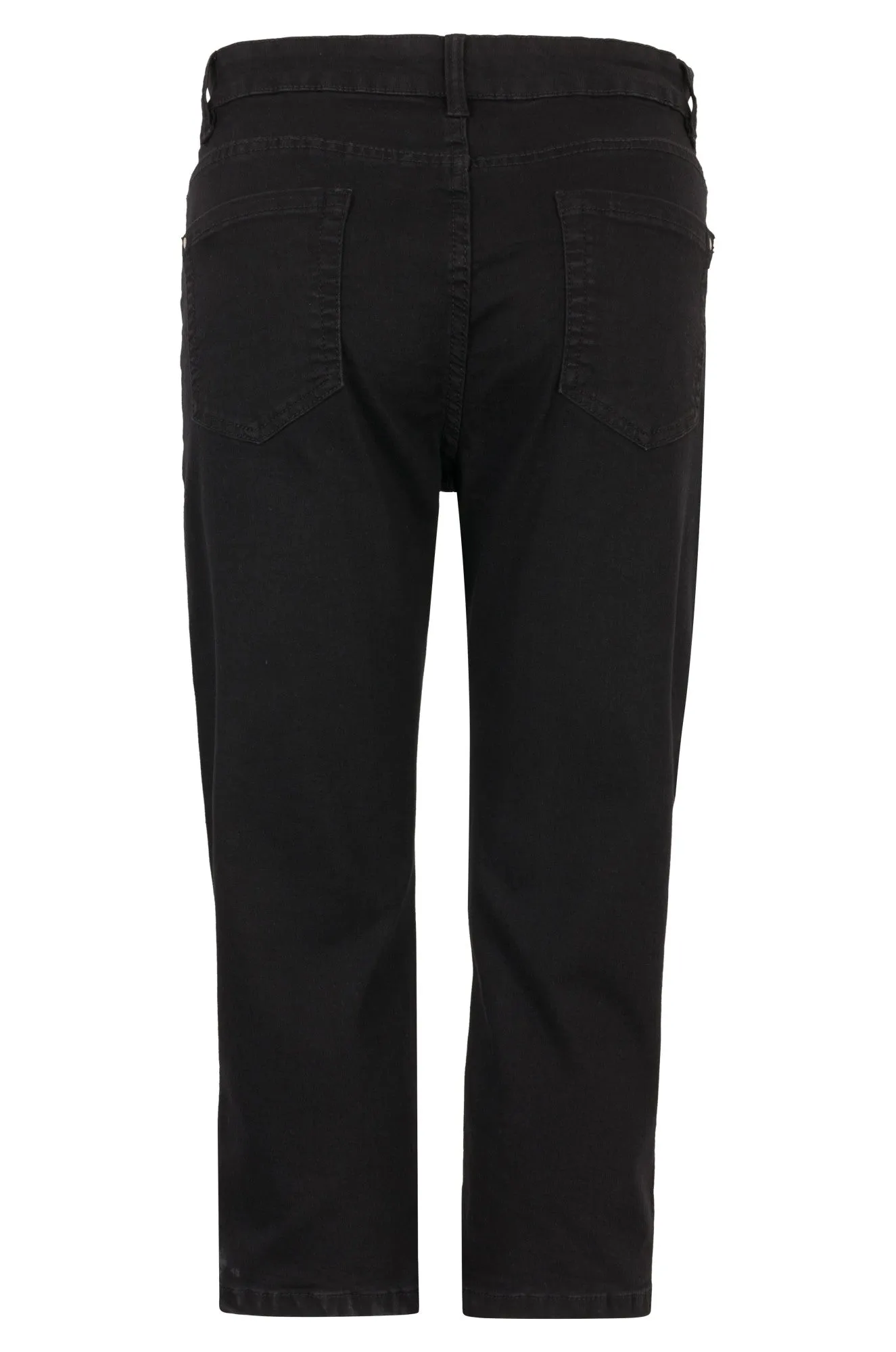 Twin Lakes Denim Mid Calf Jeans | Black | 6504A1 Sustainable Dye Methods